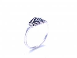Silver Hamsa Hand Ring