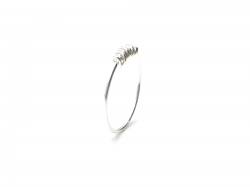 Silver Wrapped Wire Ring