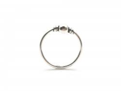 Silver Ball Style Ring