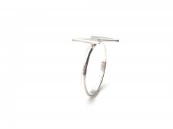 Silver Lightning Bolt Ring