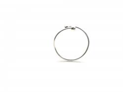 Silver Double Ball Crossover Torque Ring