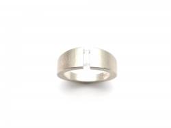 Silver Heavy CZ Ring