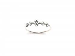 Silver Fancy Bead Detail Ring