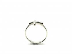 Silver Cross Detail Band Ring