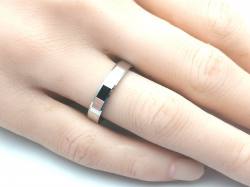 Silver Plain Wedding Band 4mm