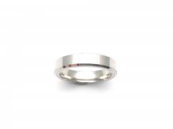 Silver Plain Wedding Band 4mm