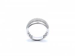 Silver CZ Pave Band Ring