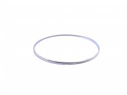 Silver Plain Full Bangle