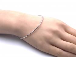 Silver Plain Full Bangle