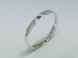 Silver Flat Wedding Ring 3mm  Size Z