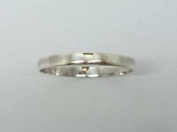 Silver Flat Wedding Ring 3mm  Size Z
