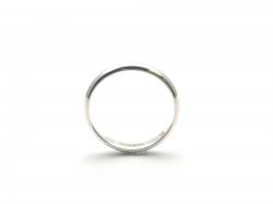 Silver D Shaped Wedding Band 3mm