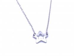 Silver Belcher Star Necklet