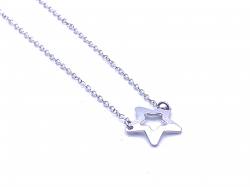 Silver Belcher Star Necklet