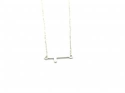 Silver Cross Detail Necklet 16-18 Inch