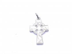Silver Engraved Celtic Cross Pendant