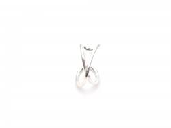 Silver Single Crossover Ear Cuff