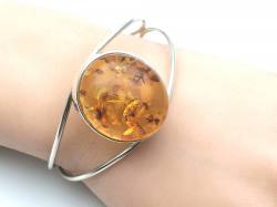 Amber Open Bangle