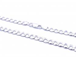 Silver Flat Open Curb Chian 16 Inch