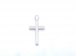 Silver Patterned Cross Pendant
