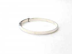 Silver Baby Plain Expandable Bangle
