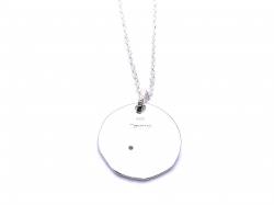 Silver CZ Taurus Zodiac Pendant & Chain
