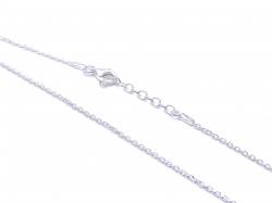 Silver CZ Aries Zodiac Pendant & Chain