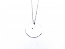 Silver CZ Aries Zodiac Pendant & Chain