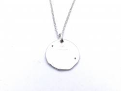Silver CZ Capricorn Zodiac Pendant & Chain