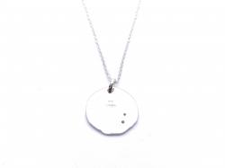 Silver CZ Virgo Zodiac Pendant & Chain
