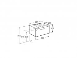 Roca Prisma Gloss White 800mm Basin & Unit with 1 Drawer