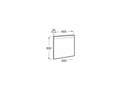 Roca Prisma Basic 800x800mm LED Mirror