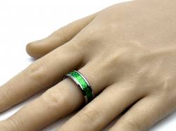 Tungsten Carbide Green Carbon Ring