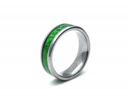 Tungsten Carbide Green Carbon Ring