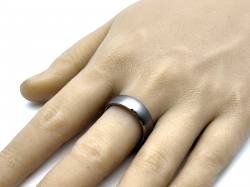 Tungsten Carbide Ring Brushed Inlay 7mm