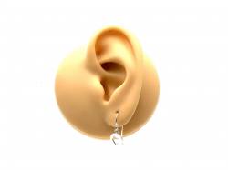 Silver Cut Out Heart Drop Earrings