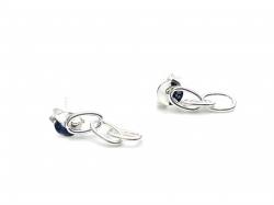 Silver Dragonfly Stud Earrings