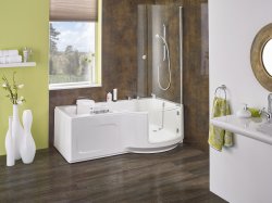 Access Louisiana Walk-in Bath with Glass Door and Powered Seat
