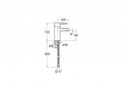 Roca Naia Rose Gold Bidet Mixer
