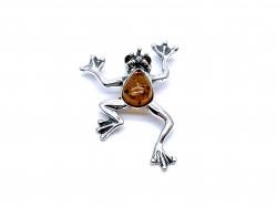 Amber Frog Prince Pendant