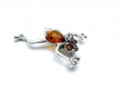 Amber Frog Prince Pendant