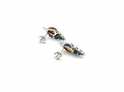 Amber Shell Stud Earrings