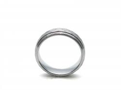 Tungsten Carbide Hammered Ring 7mm
