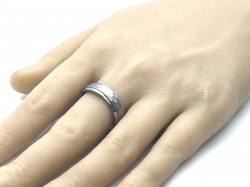 Tungsten Carbide Hammered Ring 7mm