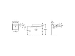 Roca Diverta 500mm Semi Recessed Basin