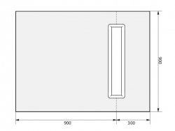 Novellini 1200 x 900mm Duo Kit 3 Timber Wetroom Floor