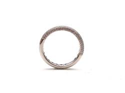 Silver CZ Wedding Band 3mm