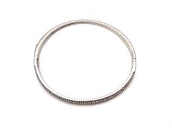 Silver CZ Pave Bangle