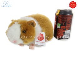 Plush Soft Toy Guinea Pig gold & white by Teddy Hermann (20 cm) 92639