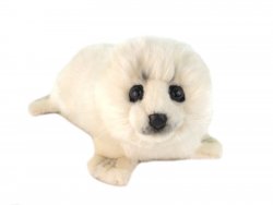 Soft Toy White Seal by Hansa (29cm) 3767